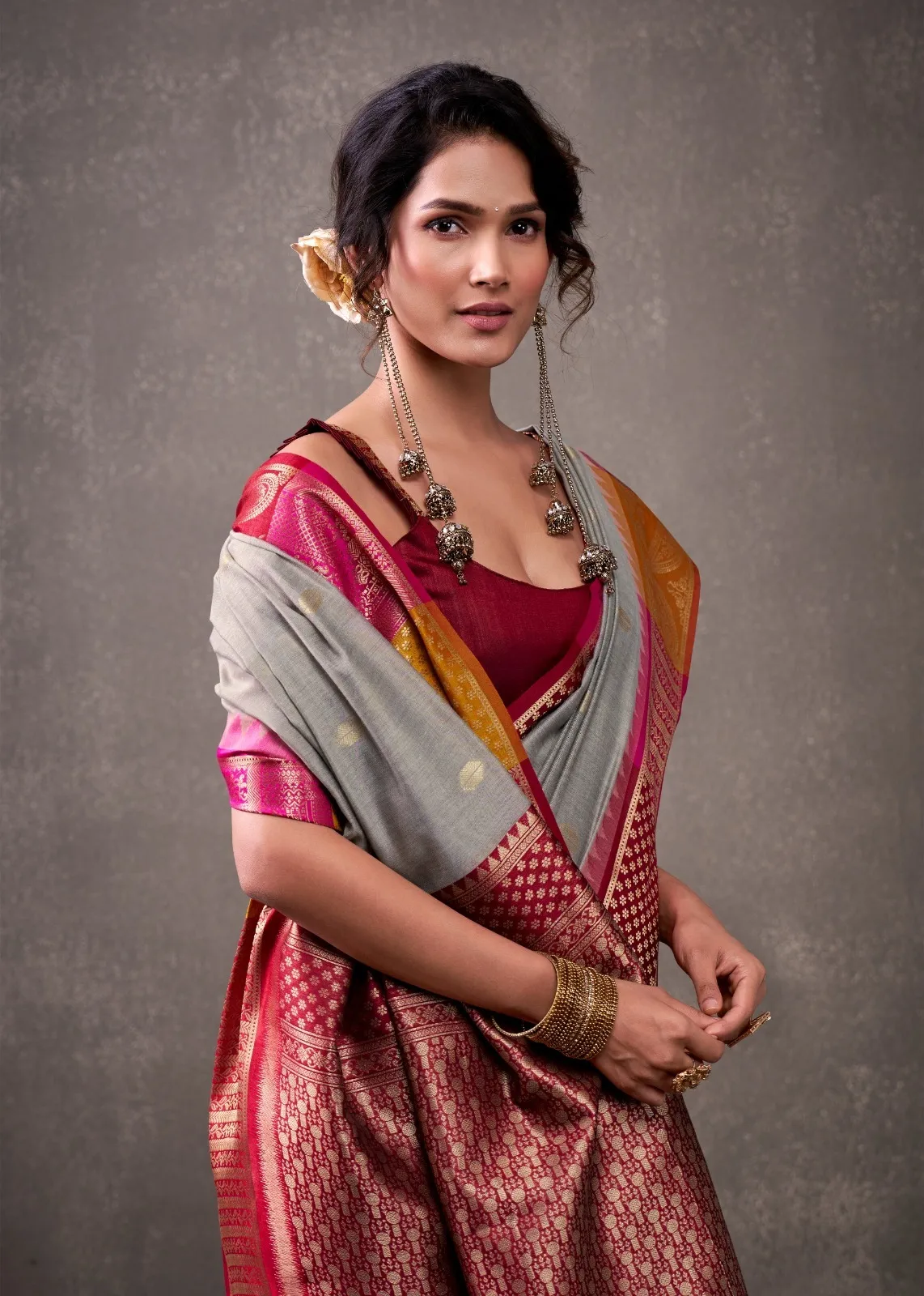 Buy Tuti Fruti Silk Premium Saree in Surat - Reseller Bazzar